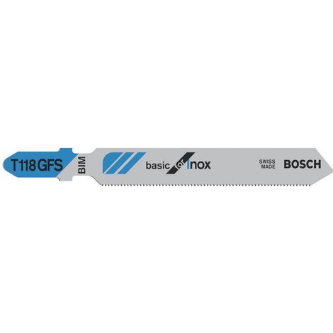 BOSCH 2608636496 ACCESSOIRE LAME DE SCIE SAUTEUSE T 118 GFS