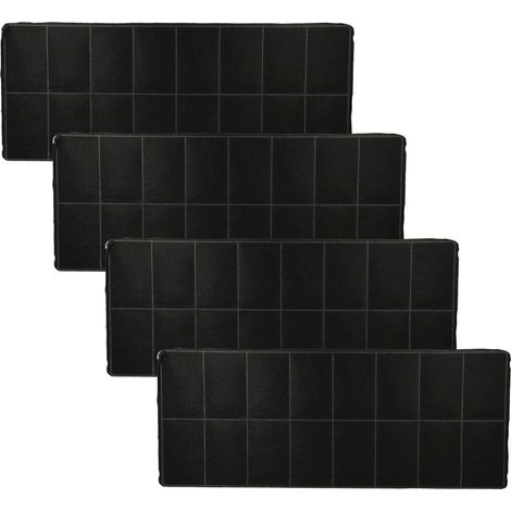 vhbw 4x Filtres à charbon actif compatible avec Siemens LI23030SD/05, LI23030SD/08, LI23030SD/02, LI23030TI hotte aspirante - 42 x 16,8 x 3,1 cm