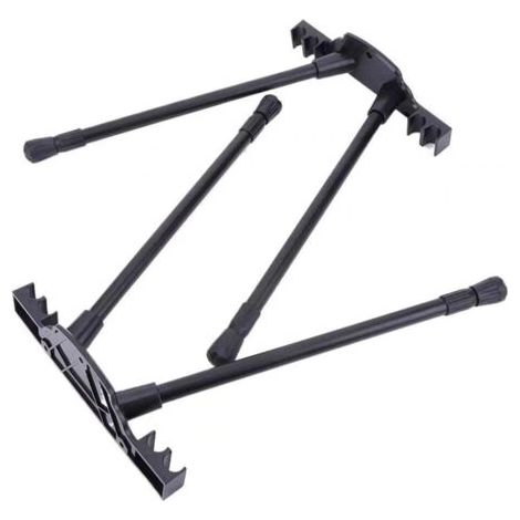 Pieds de table pliants de camping, pieds de meubles pliables rétractables en nylon, solidement reliés entre eux une fois pliés et rangés pour un gain de place.
