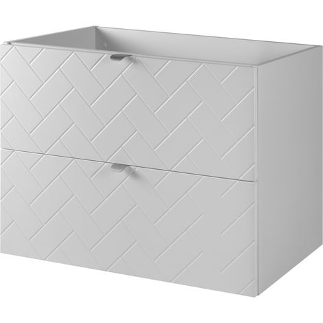 Commode : 3 Tiroirs, 2 Portes, Noir, 163,2 × 81,2 × 38cm (1/5)