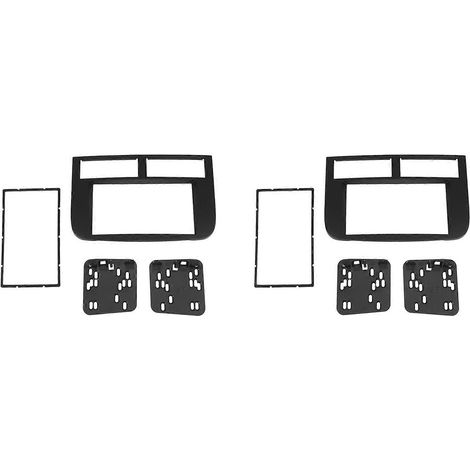 2 façades d'autoradio pour Jeep Grand Cherokee 1999-2005, kit de façade de tableau de bord, cache de console stéréo, adaptateur (1/5)