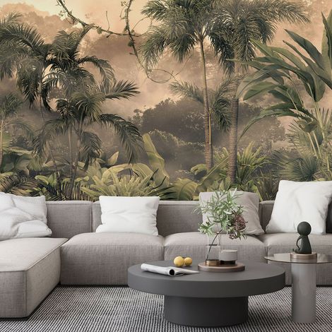 Papier peint panoramique - Forêt tropicale - 130 cm x 71 cm (1/4)