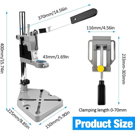 Colonne de Support Perceuse Réglable Mâchoires Plates Diamètre Serrage 43 mm Perçage Précis - AUTRES (1/4)