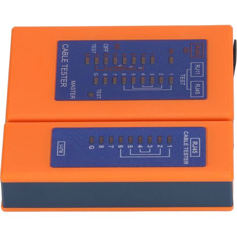 RJ45-Netzwerkkabeltester, ABS-Multifunktions-Durchgangsprüfer, Kabelsuchgerät mit separater Spitze, Drahtverbindungsprüfer. (1/5)