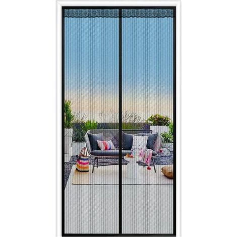 LaBlanc – Magnetisches Moskitonetz für Türen, Fliegengitter mit Klebestreifen, ultrafeines Netzgewebe mit starken Magneten, für Kinder und Haustiere, 90 x 210 cm (1/3)