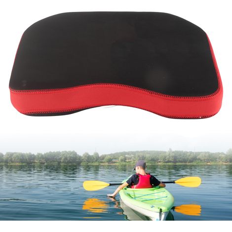 Coussin de siège épais pour kayak, canoë et bateau de pêche (Noir) (1/5)