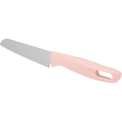 Tragbares Küchenmesser aus Edelstahl, Obst- und Melonenschneider mit Etui, rosa, für den Hausgebrauch (1/5)