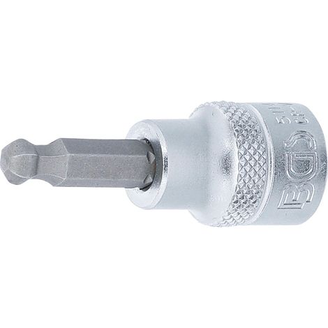 Chiave a bussola  10 mm (3/8")  esagono interno con testa sferica 6 mm (1/2)