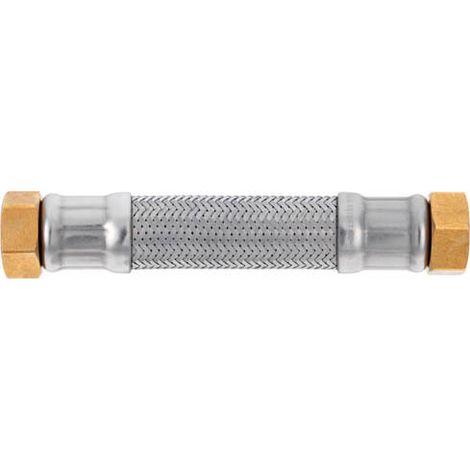 Flexible sanitaire inox DN20 3/4" femelle – Longueur 700mm – Pression 10 Bar – Température max 110°C – Raccords laiton nickelé – IFT (1/2)