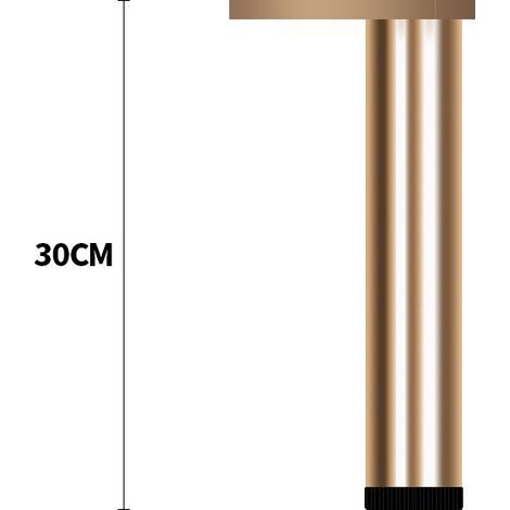 TAISHENGDA-Pieds de meuble réglables en aluminium, pieds pour meuble cuisine salle de bain hauteur 30 cm,paquet de 4 pièces (1/5)