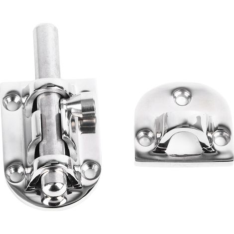 Verrou à barillet coulissant en acier inoxydable 316 pour portes de fenêtres et petites portes de placards, 90 x 38 mm (1/5)