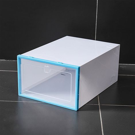Boite De Rangement Pour Chaussures - Transparente - 33 X 23 X 14 Cm - Empilable - Avec Aération - Pour Chaussures Plates Et Baskets - 2 Pièces (1/5)