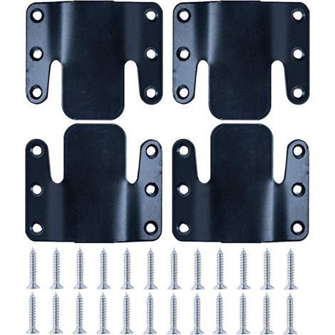 Support de connecteur de canapé sectionnel universel avec matériel - 2 ensembles, 4 pièces (1/4)