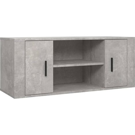 Mobile TV multimediale scaffale per televisione televisione buffet sala da pranzo soggiorno camera da letto 100 x 35 x 40 cm derivati del legno grigio 020025489