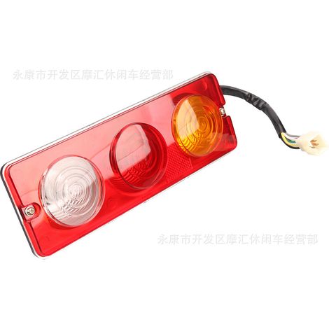 Off-road motorcycle, ATV, beach buggy, four-wheeled go-kart accessories, three-wire 12V four-wheeled vehicle rear brake light and taillight (1/5)