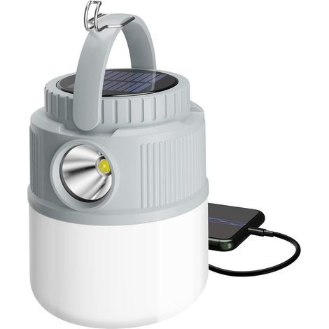 Wiederaufladbare Campinglampe, ultrahelle tragbare LED-Laterne mit 4 Leuchtmodi, 4000-mAh-Akku für Camping, Wandern, Lesen, Outdoor-Aktivitäten, Stromversorgung... (1/5)