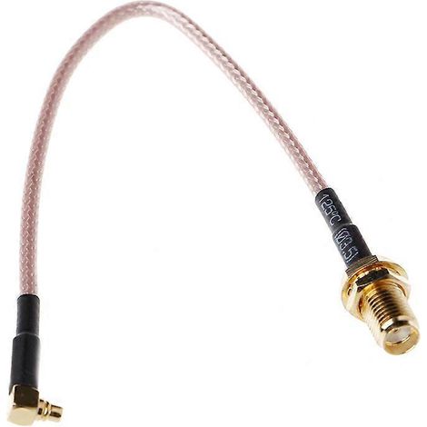 Câble coudé SMA femelle vers MMCX mâle RG316 15 cm (6") (1/5)