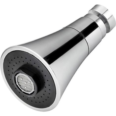 Accessoires de décoration intérieure : Douchette de robinet, prolongateur de filtre rotatif à économie d'eau avec buse de surpression à trois positions et protection anti-éclaboussures