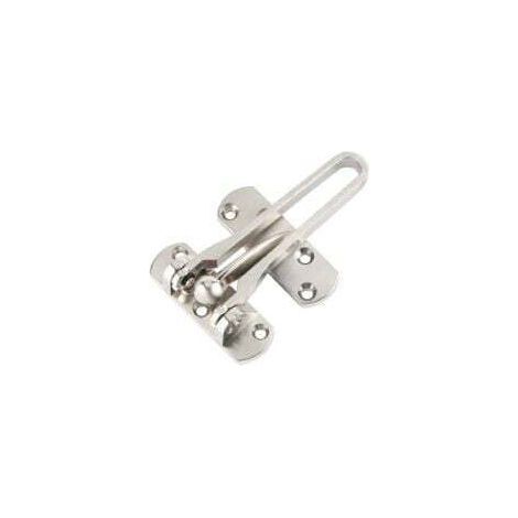 Serrures de porte supplémentaires, chaînes de sécurité, verrou de porte coulissante, pêne rotatif en acier inoxydable, serrure de sécurité, brossé (1 pièce) (1/5)