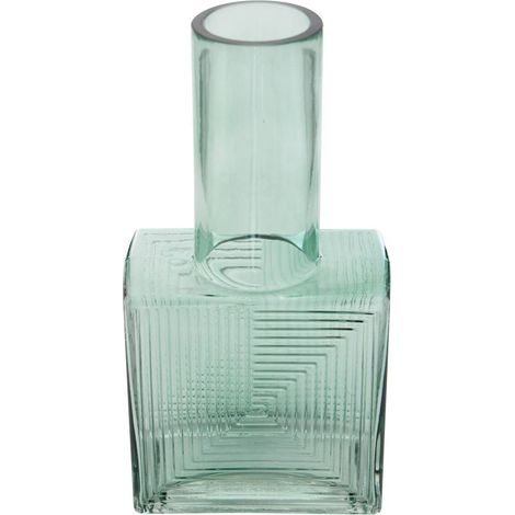 Reso Vase aus Glas 13,5x8x26,7cm Braun - Grün (1/4)