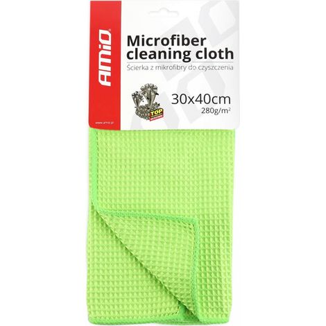 Mikrofasertuch Waffelstruktur für Fensterglas 30x40cm 280g amio-02606 (1/2)