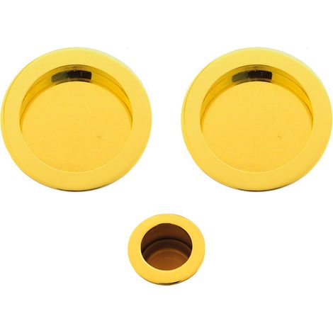 KIT MANIGLIE PER PORTE SCORREVOLI finitura oro lucido