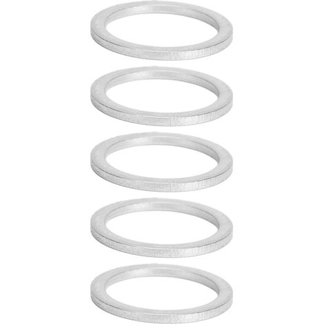 120 rondelles plates en acier inoxydable pour le montage de roulements, roues, engrenages et vis (modèle 4807-1215-1000) (1/5)