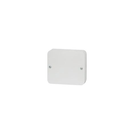 Boîte d'installation en saillie 90x80x2,5mm sans bornes ni presse-étoupes IP20 blanc Pak-Plast P4.