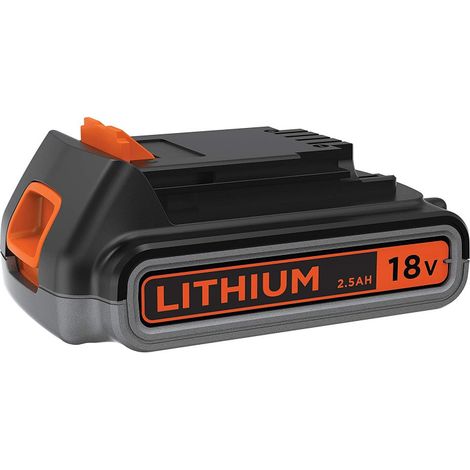 Batterie lithium-ion 18V 2,5Ah – Compatible outils électroportatifs Black & Decker – Charge rapide – Autonomie prolongée