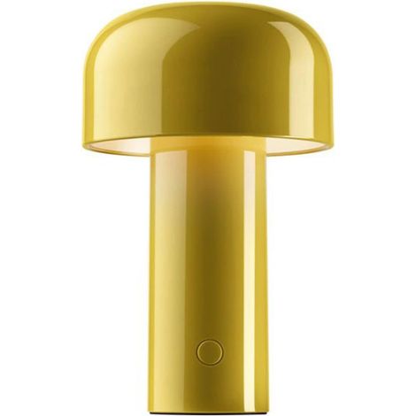 MINKUROW Lampada Da Tavolo Portatile A Led Con Sensore Touch, Faretto In Acrilico 3 Livelli Di Luminosità Design Fungo Fungo, Per Camera Da Letto Camera Da Letto Bar Cafe Giallo (1/5)