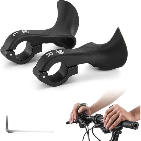 Poignées de Guidon de Vélo , Poignées de vélo antidérapantes pour VTT, Extrémités de Guidon de Vélo (22 mm),Convient pour Le Cyclisme de Descente/Urbain et Autres Activités de Plein Air. (1/5)