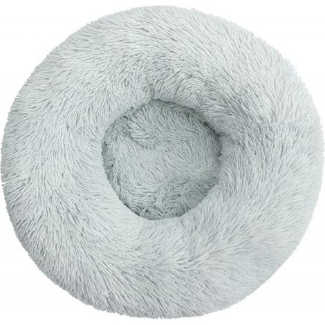 Coussin KUSSIES® 50 cm avec housse lavable - Gris clair - Coussin pour chien et chat - Coussin rond en forme de donut pour chat et chien - Gris clair (1/5)