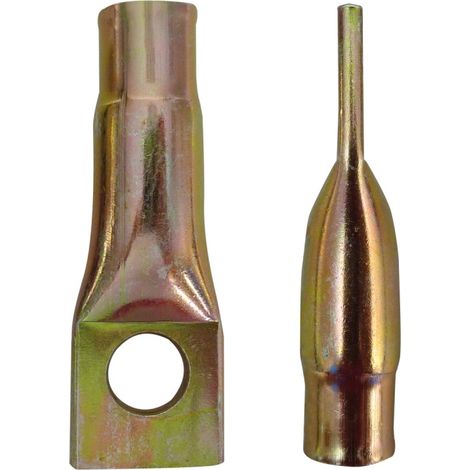 Douille de fixation à œil bout plat 1T2 M20 long 100 mm électrozinguée