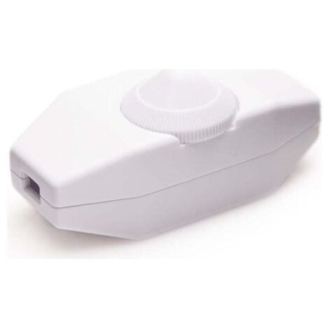 Pair Lichtdimmer, Drehschalter mit 220–230 V weißem Druckknopf für dimmbare LEDs