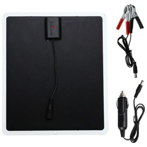 Panneau solaire 12V 20W, chargeur d'urgence, USB, extérieur, voiture/bateau/camp (1/5)