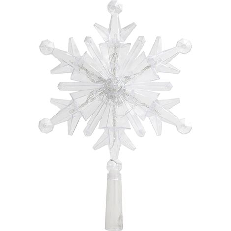 Étoile Lumineuse Pour Sommet De Sapin - LED Blanc - Décoration De Noël Intérieure Et Extérieure - 20 cm - 1 Pièce (1/5)