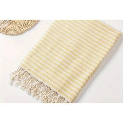 MIRA - Serviette de plage - Jaune (1/4)