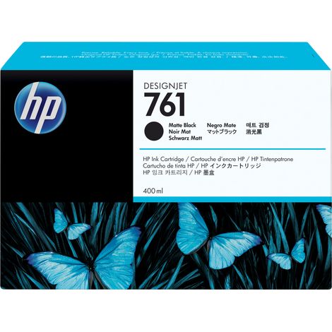 HP 761 400-ml Matte Black DesignJet Ink Cartridge cartucho de tinta 1 pieza(s) Original