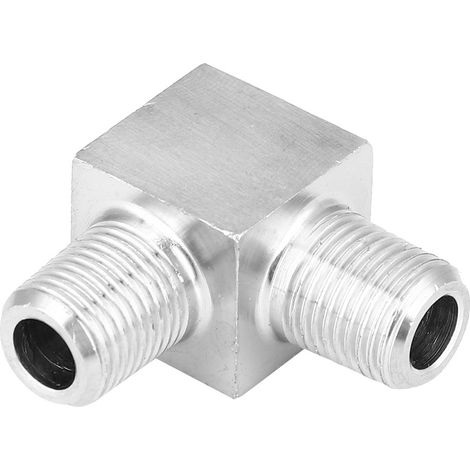 Raccord coudé à 90° BSPT mâle-mâle en acier inoxydable 304, connecteur de tuyauterie 1/8 (1/5)