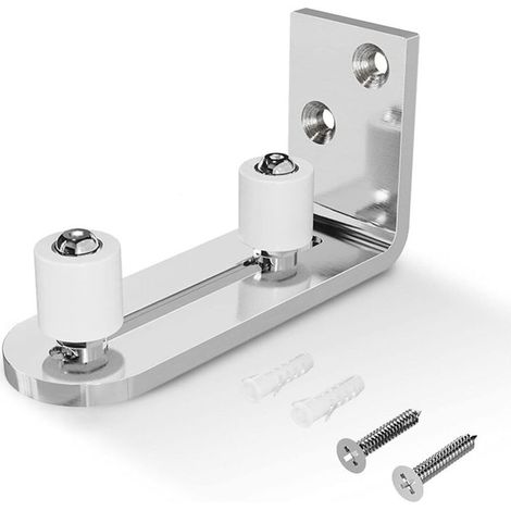 Adjustable floor guide, bottom guide for sliding wooden door/wall, stainless steel (1/5)