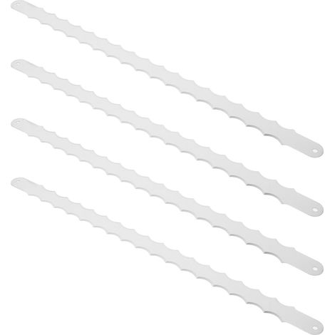 Ensemble de 4 lames de scie de rechange pour trancheuse, couteau, accessoire, pièces argentées (1/4)