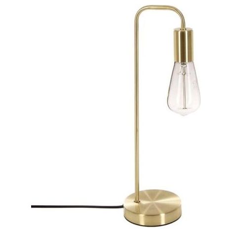 Lampe à Poser, Dorée, H 45 cm, Design Industriel en Métal - Pour Bureau, Chambre, Salon [Classe énergétique A]dengyank (1/3)