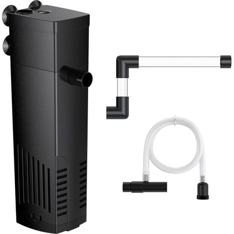 Pompes et filtres de filtre interne d'aquarium pour réservoir de tortue d'aquarium d'eau douce ou d'eau salée 20-40L (1/4)
