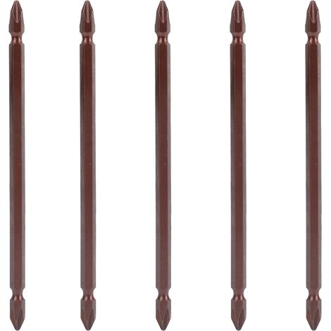 Lot de 5 embouts de tournevis double tête 150mm pour serrage vis, outil de réparation électrique (1/5)