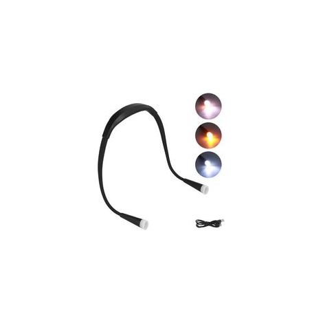 Lampe de lecture au cou, Rechargeable, réglable, Portable, LED, suspendue, pour lire en plein air (1/4)