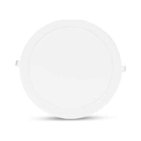DownLight LED Extra Plat (panel LED) 18W Ø300 Miidex Lighting® blanc-chaud-3000k - blanc (1/4)