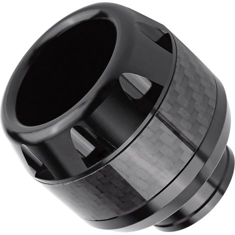 Protecteurs de fourche moto en fibre de carbone, paire de bouchons coulissants anti-chute, protection cadre avant, compatible universel, noir, 1 paire (1/5)
