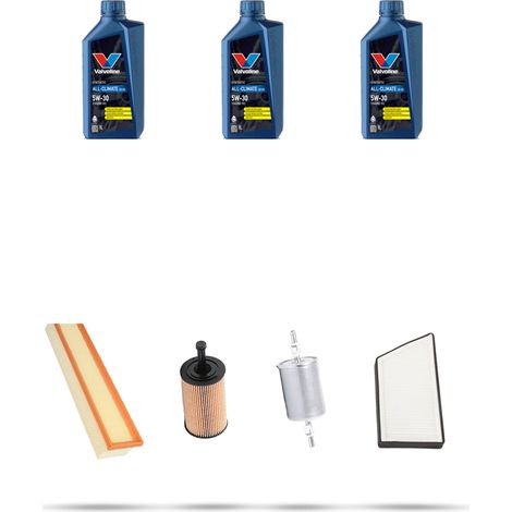 Kit tagliando 4 FILTRI e 3L OLIO compatibile con Peugeot 206 1.6 16V 81kw dal 2000 (1/5)