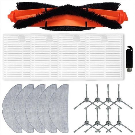 Pièces de rechange pour aspirateur robot L20 : brosse principale latérale, filtre HEPA, lingettes de nettoyage, accessoires (1/5)