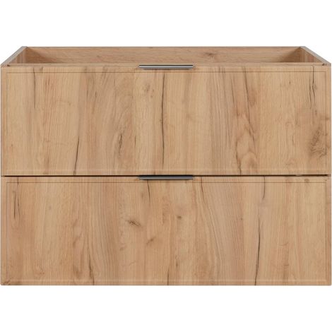Mobile da bagno, Rovere Craft + maniglia argento, 46 ​​x 80 x 57 cm (1/5)